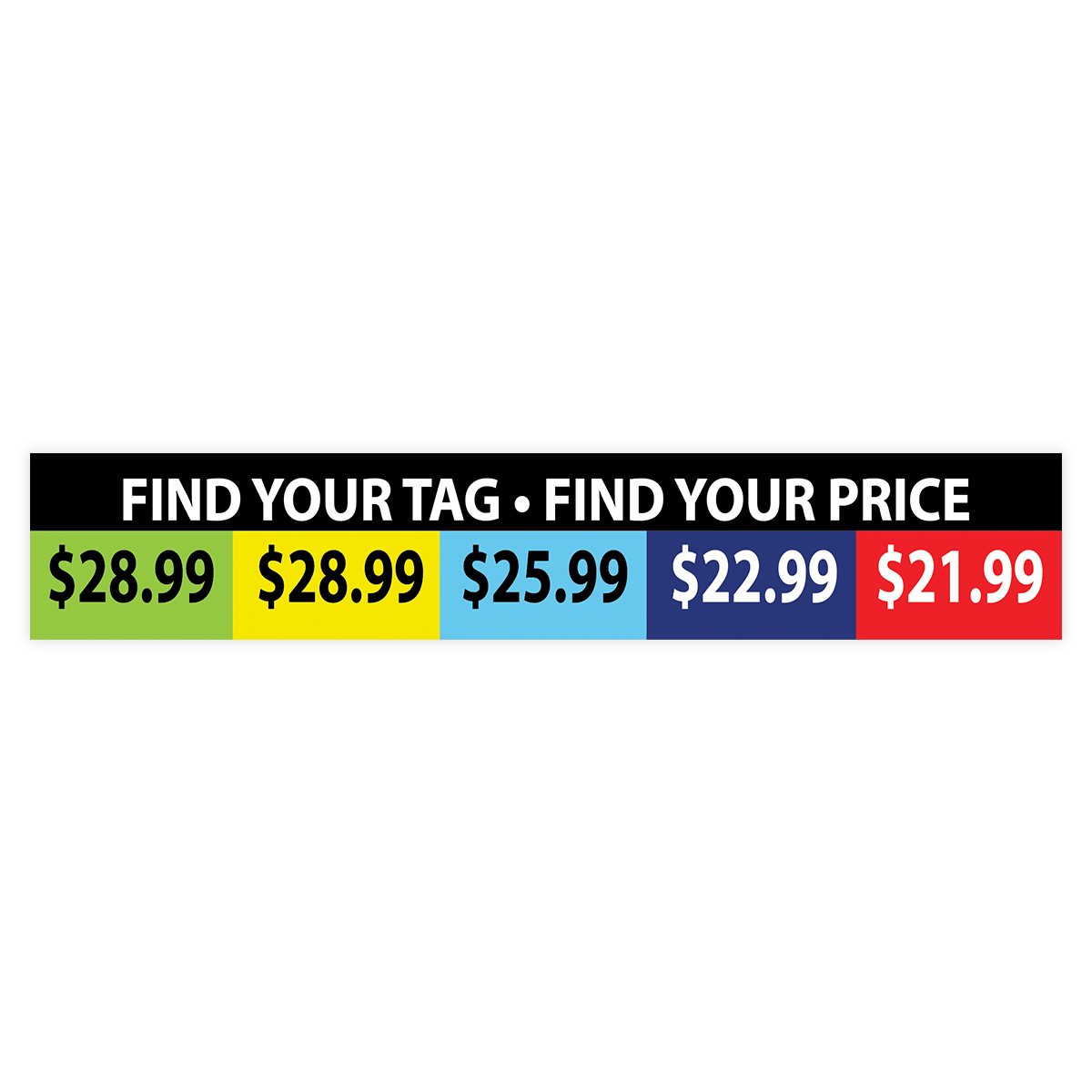 WHOLESALE SUNGEAR SBT RETAIL PRICING STRIP - 1 PIECE PER PACK - 980480 SUPPLIES