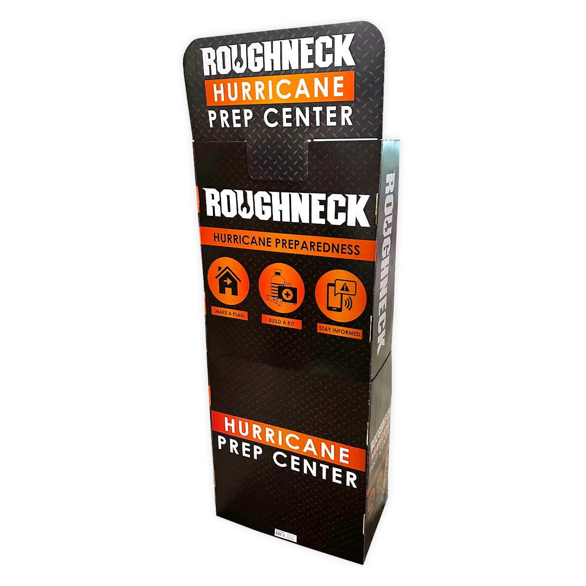 Merchandising Fixture - Hurricane Prep Corrugated Floor Display ONLY 986360 ROUGHNECK