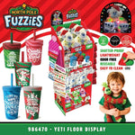 North Pole Fuzzies Yeti Gift Assortment Floor Display - 60 Pieces Per Retail Ready Display 88612 WHOLESALE