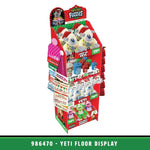 North Pole Fuzzies Yeti Gift Assortment Floor Display - 60 Pieces Per Retail Ready Display 88612 WHOLESALE