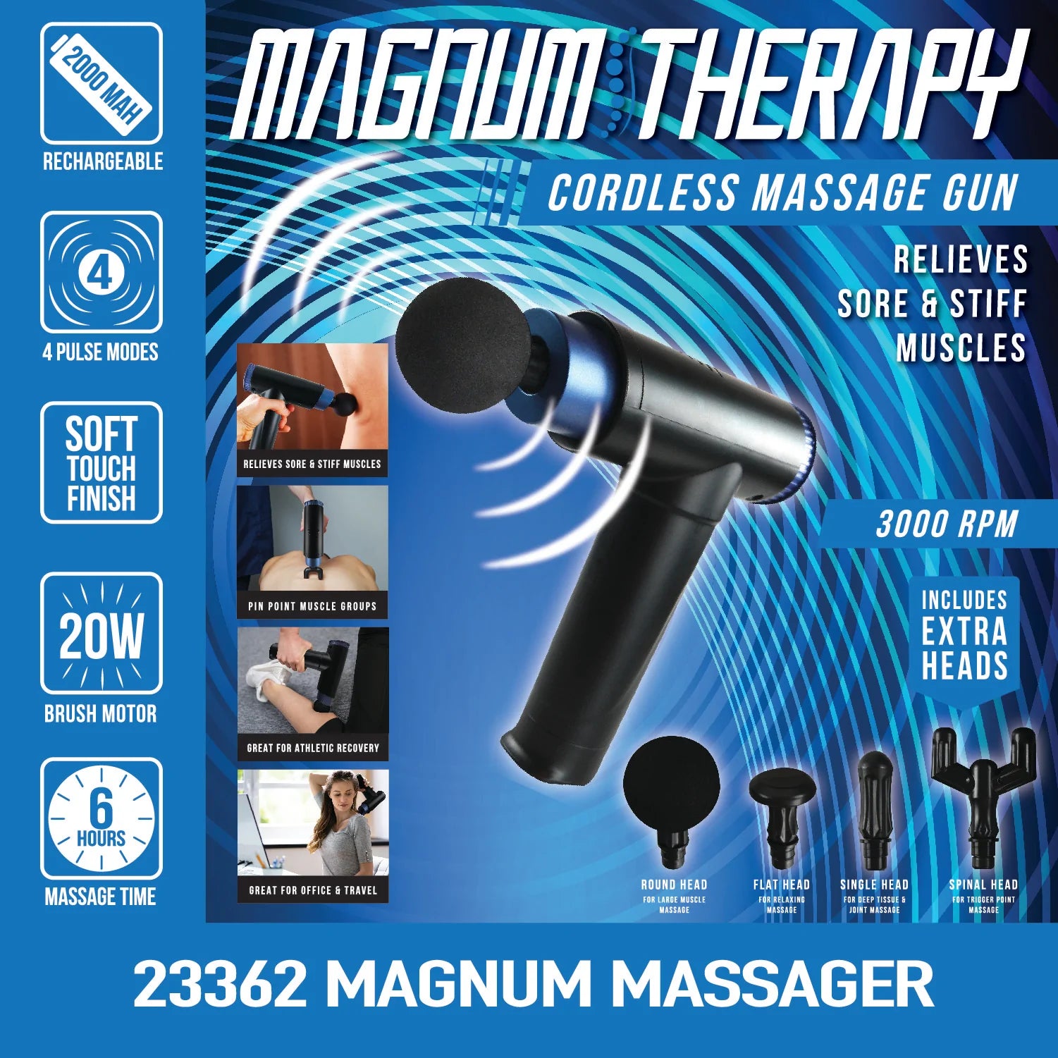 ITEM NUMBER 023362 MAGNUM MASSAGE GUN 3 PIECES PER PACK – Novelty Closeout