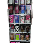 30 oz Insulated Stainless-Steel Cup with Handle Assortment Floor Display - 36 Pieces Per Retail Ready Display 88360 WHOLESALE
