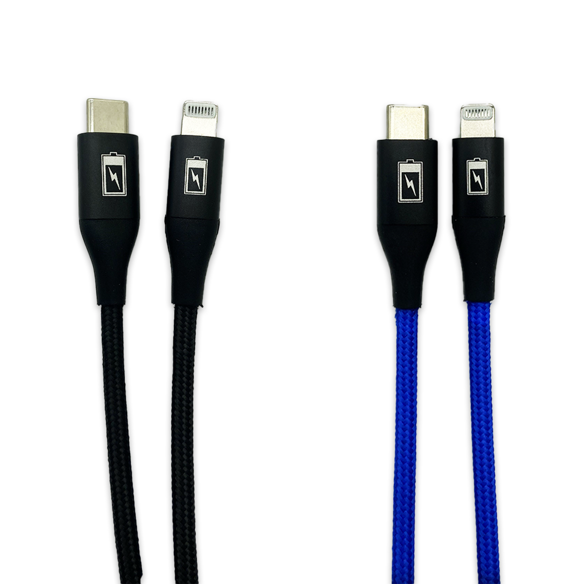 WHOLESALE 6FT NYLON BRAIDED USB-C-TO-LIGHTNING CABLE 3 PIECES PER PACK 24606