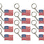 ITEM NUMBER KP4376 AMERICAN FLAG SOFT RUBBER KEYCHAINS  12 PIECES PER BAG