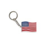 ITEM NUMBER KP4376 AMERICAN FLAG SOFT RUBBER KEYCHAINS  12 PIECES PER BAG