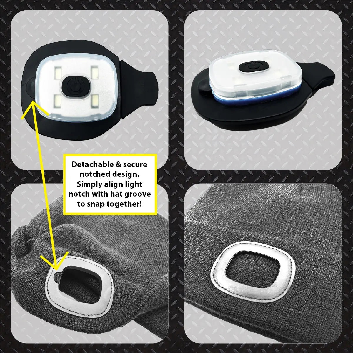 ROUGHNECK LED ORANGE HAT - STORE SURPLUS NO DISPLAY - 6 PIECES PER PACK 25001L STORE SURPLUS