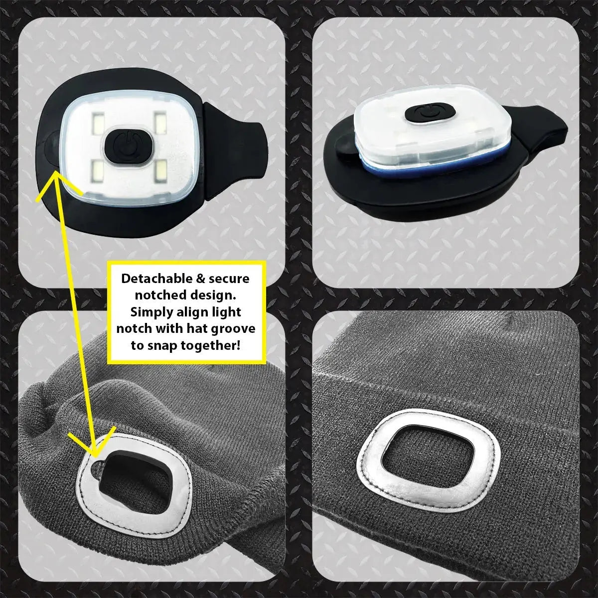 Halloween Knit Hat Beanie LED Light Assortment Floor Display - 36 Pieces Per Retail Ready Display  88463 KIPP BROTHERS