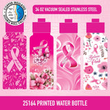 Water Bottle Printed - Store Surplus No Display - 4 Pieces Per Pack 25164L