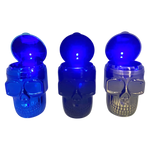 Metal Skull Butt Bucket Ashtray with LED Light - 6 Pieces Per Retail Ready Display 23531 WHOLESALE