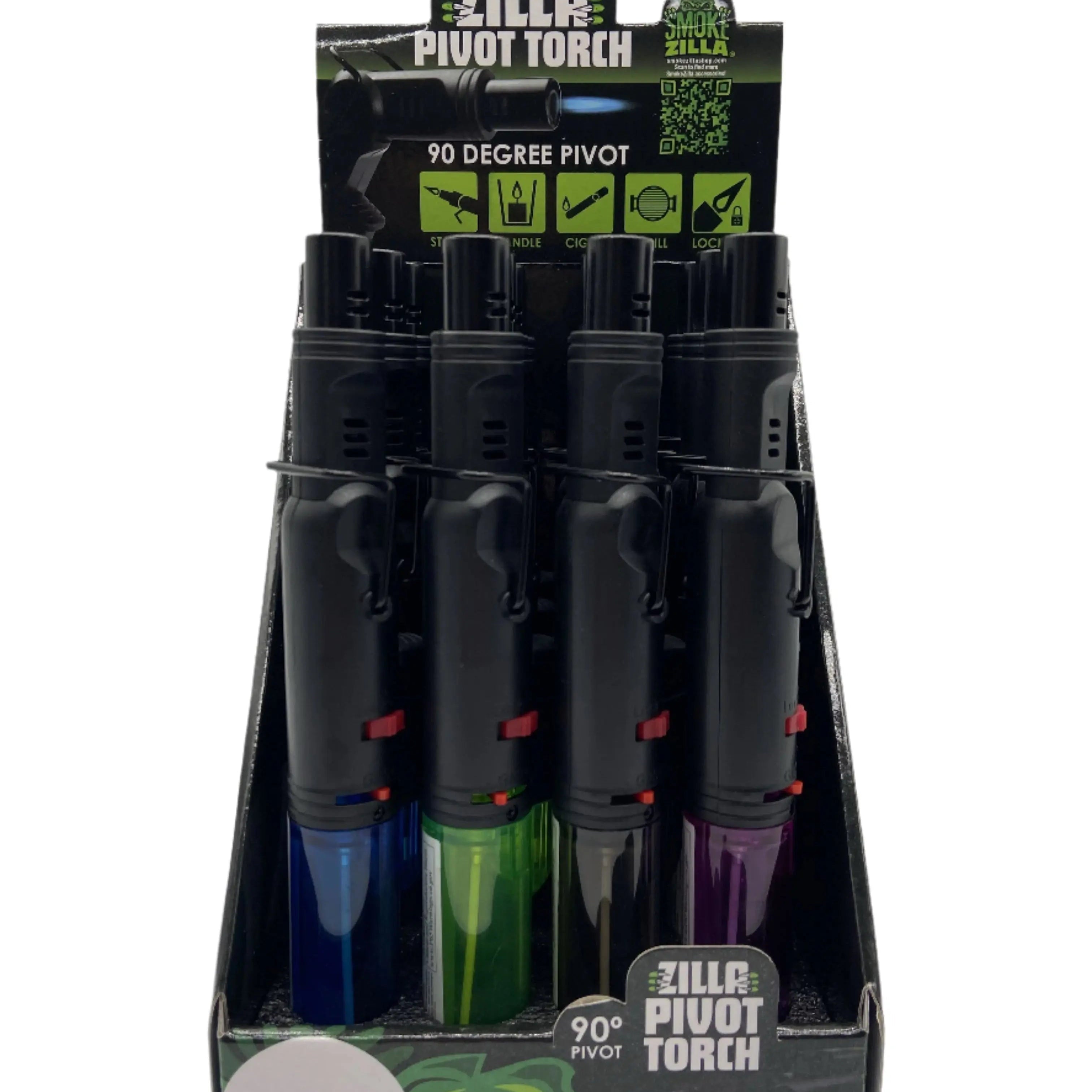 Pivot Head Torch Stick Lighter - 12 Pieces Per Retail Ready Display 23026 WHOLESALE