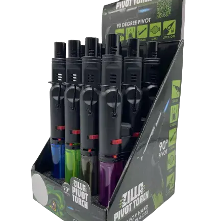 Pivot Head Torch Stick Lighter - 12 Pieces Per Retail Ready Display 23026 - NOVELTY INC WHOLESALE