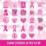 Breast Cancer Awareness Pink Assortment Floor Display - 117 Pieces Per Retail Ready Display 88417