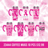 Breast Cancer Awareness Pink Assortment Floor Display - 117 Pieces Per Retail Ready Display 88417