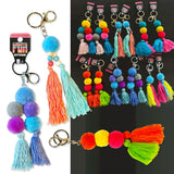 Pompom Keychain - Store Surplus No Display - 12 Pieces Per Pack 24063L