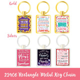 ITEM NUMBER 023406L RECTANGLE METAL KC 2 - STORE SURPLUS NO DISPLAY 6 PIECES PER PACK