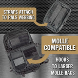 ITEM NUMBER 023795L TAC GEAR MOLLE SMALL POUCH - STORE SURPLUS NO DISPLAY - 6 PIECES PER PACK