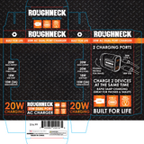 Roughneck AC Charger - Store Surplus No Display - 2 Pieces Per Pack 24016L