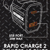 40w Dual Port Car DC Charger - Store Surplus No Display - 4 Pieces Per Pack 24015L