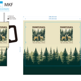 40 oz Stainless-Steel Insulated Printed Cup Pennsylvania Floor Display - 12 Pieces Per Retail Ready Display 88559