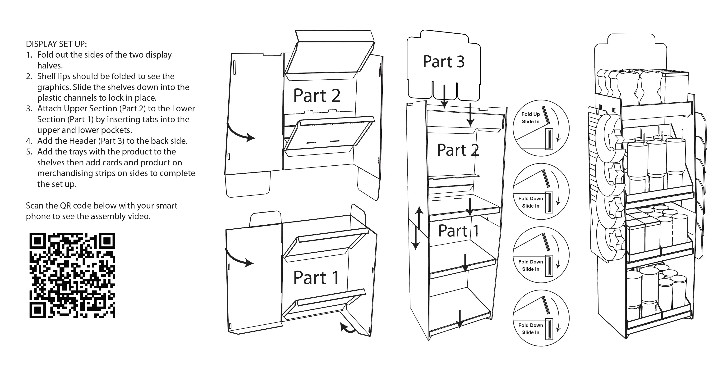 Mother's Day Celebrate Mom Assortment Floor Display - 65 Pieces Per Retail Ready Floor Display 88581 WHOLESALE
