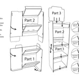 Mother's Day Celebrate Mom Assortment Floor Display - 65 Pieces Per Retail Ready Floor Display 88581 WHOLESALE