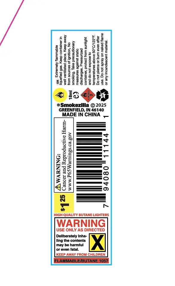 ITEM NUMBER 040311 18ML BUTANE FUEL D 12 PIECES PER DISPLAY WHOLESALE