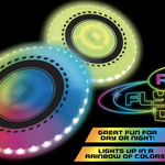 RGB Glow in the Dark Light-Up Flying Disc - 6 Pieces Per Display 25813 KIPP BROTHERS