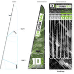 10FT Basic Sync and Charge Cable Assortment - 24 Pieces Per Retail Ready Display Kit 88621 GADGET GEAR