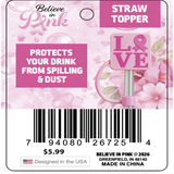 Straw Topper - Store Surplus No Display - 6 Pieces Per Pack 26725L