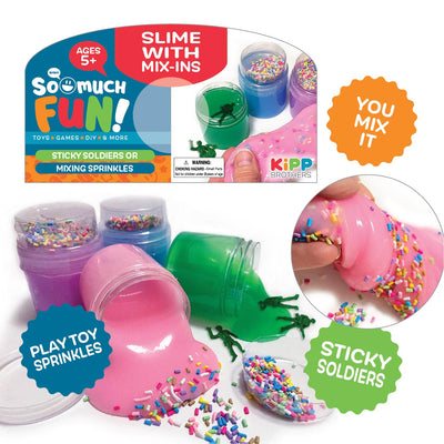 ITEM NUMBER 023025L SLIME WITH MIX-INS - STORE SURPLUS NO DISPLAY 12 PIECES PER PACK