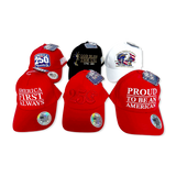 Patriotic Ball Cap - Store Surplus No Display - 6 Pieces Per Pack 26578L