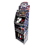 Patriotic USA 250 Floor Display - 58 Pieces Per Retail Ready Display Kit 88627