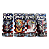 Patriotic Metal Wallet - Store Surplus No Display - 4 Pieces Per Pack 26570L
