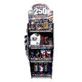 Patriotic USA 250 Floor Display - 58 Pieces Per Retail Ready Display Kit 88627