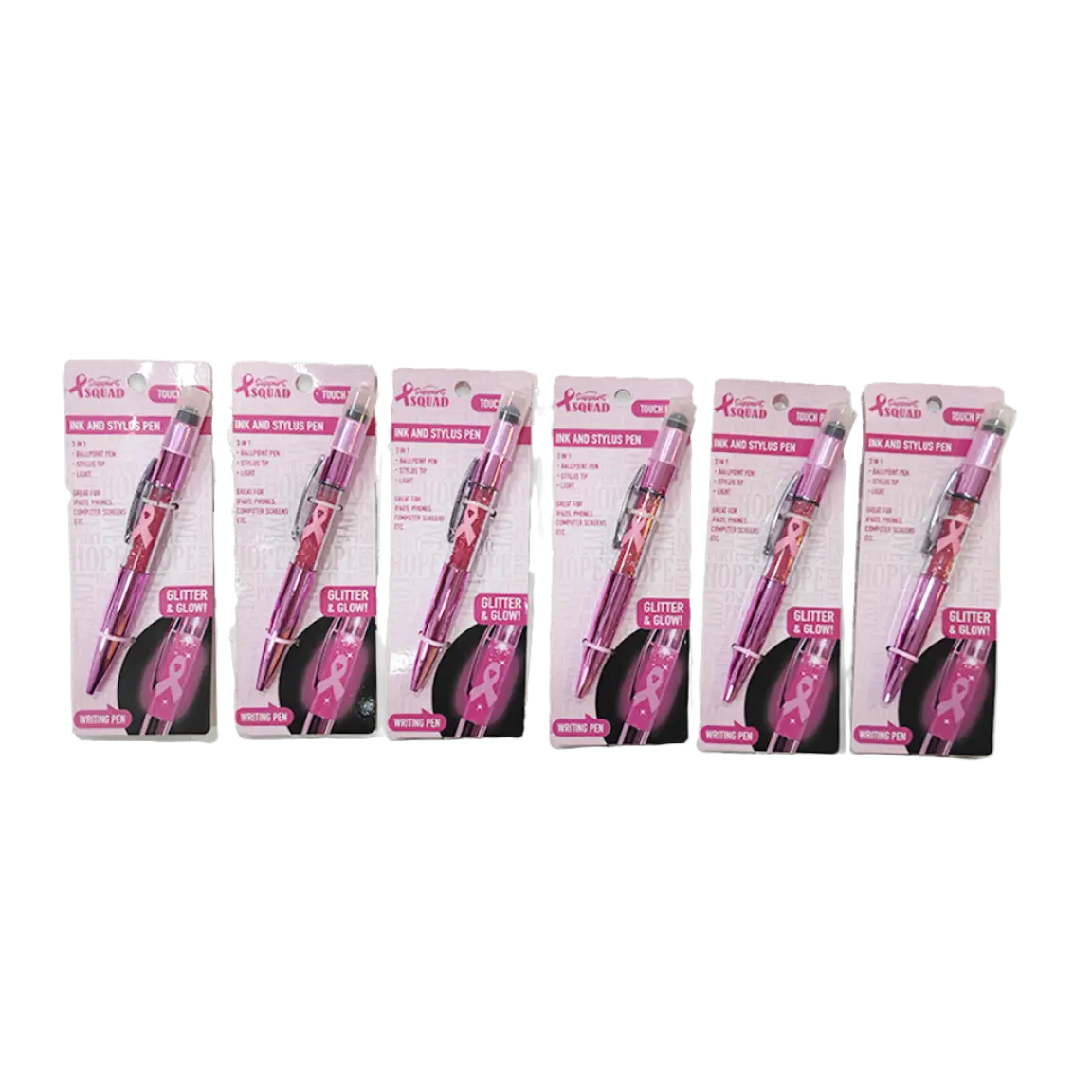 Breast Cancer Awareness Pink Support Squad Assortment Floor Display - 89 Pieces Per Retail Ready Display 88560 WHOLESALE