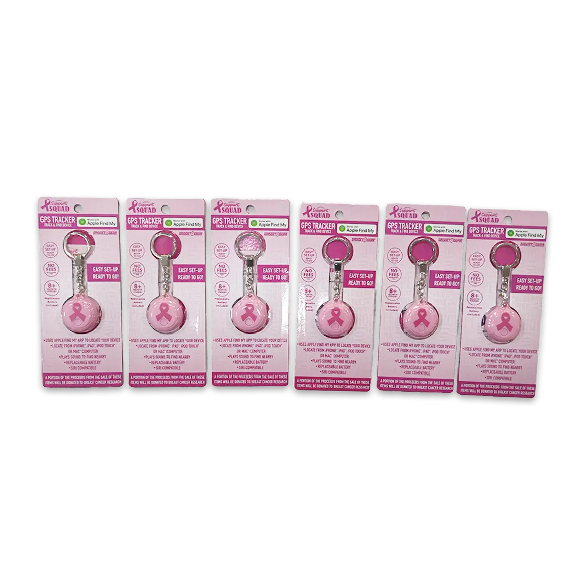 Breast Cancer Awareness Pink Support Squad Assortment Floor Display - 89 Pieces Per Retail Ready Display 88560 WHOLESALE