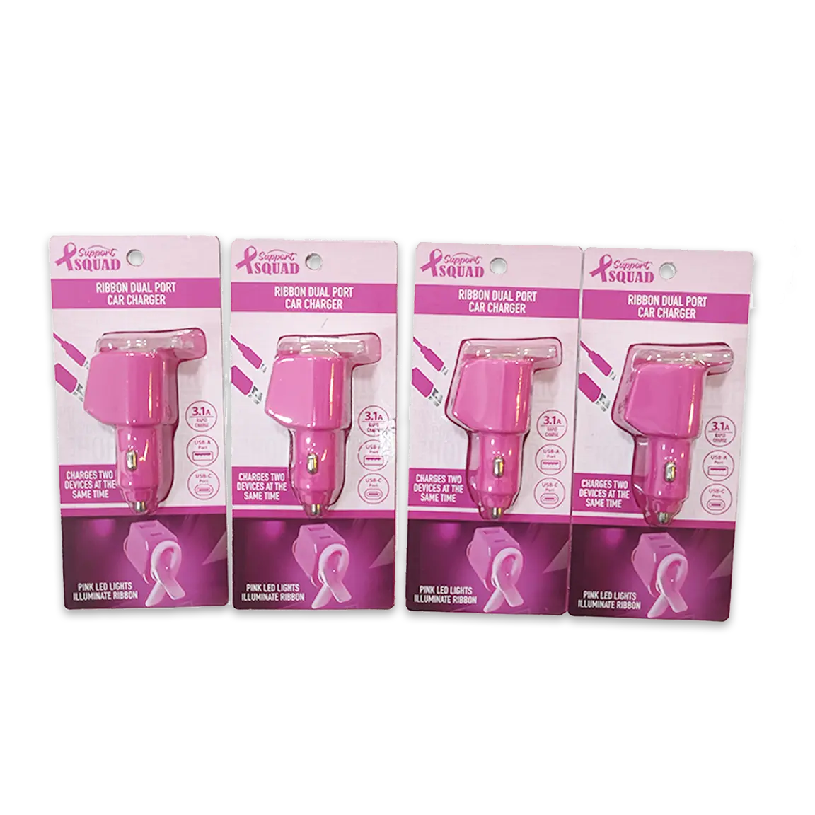 Breast Cancer Awareness Pink Support Squad Assortment Floor Display - 89 Pieces Per Retail Ready Display 88560 WHOLESALE