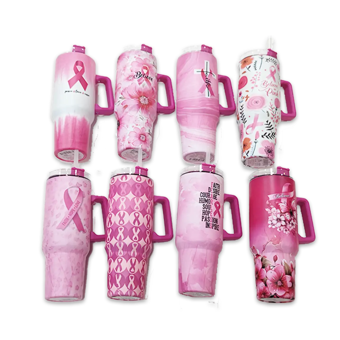 Breast Cancer Awareness Pink Support Squad Assortment Floor Display - 89 Pieces Per Retail Ready Display 88560 WHOLESALE