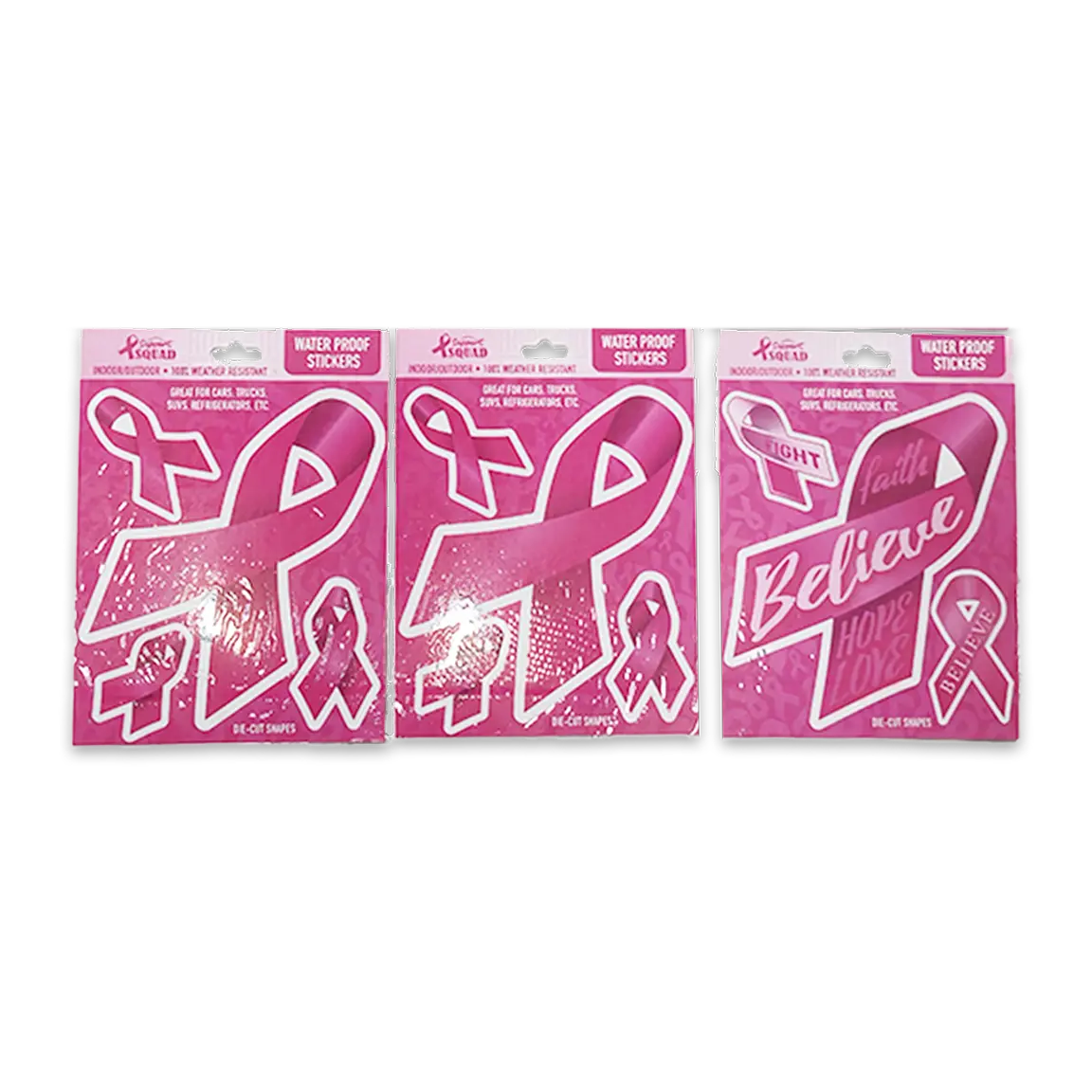 Breast Cancer Awareness Pink Support Squad Assortment Floor Display - 89 Pieces Per Retail Ready Display 88560 WHOLESALE