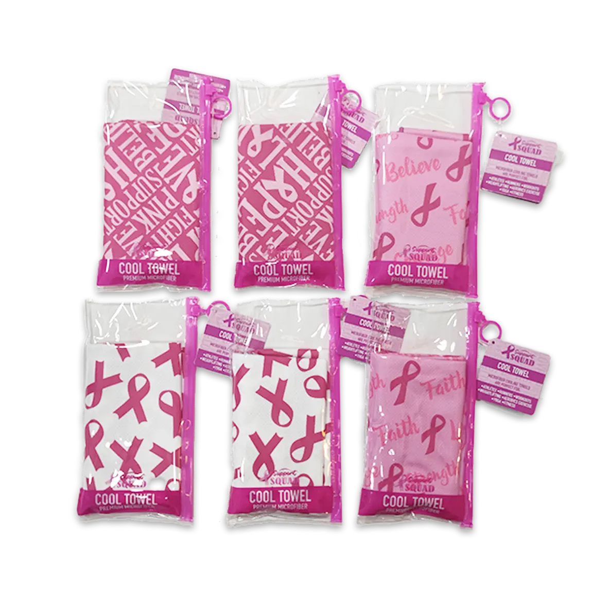 Breast Cancer Awareness Pink Support Squad Assortment Floor Display - 89 Pieces Per Retail Ready Display 88560 WHOLESALE