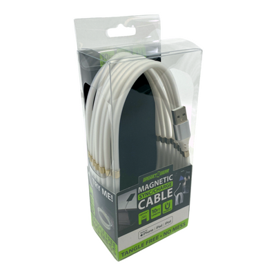 WHOLESALE 10FT MAGNETIC USB-TO-LIGHTNING CABLE 6 PIECES PER PACK 23007MN