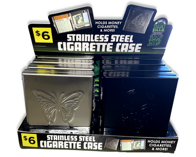 ITEM NUMBER 040349 STAINLESS CIG CASE 8 PIECES PER DISPLAY