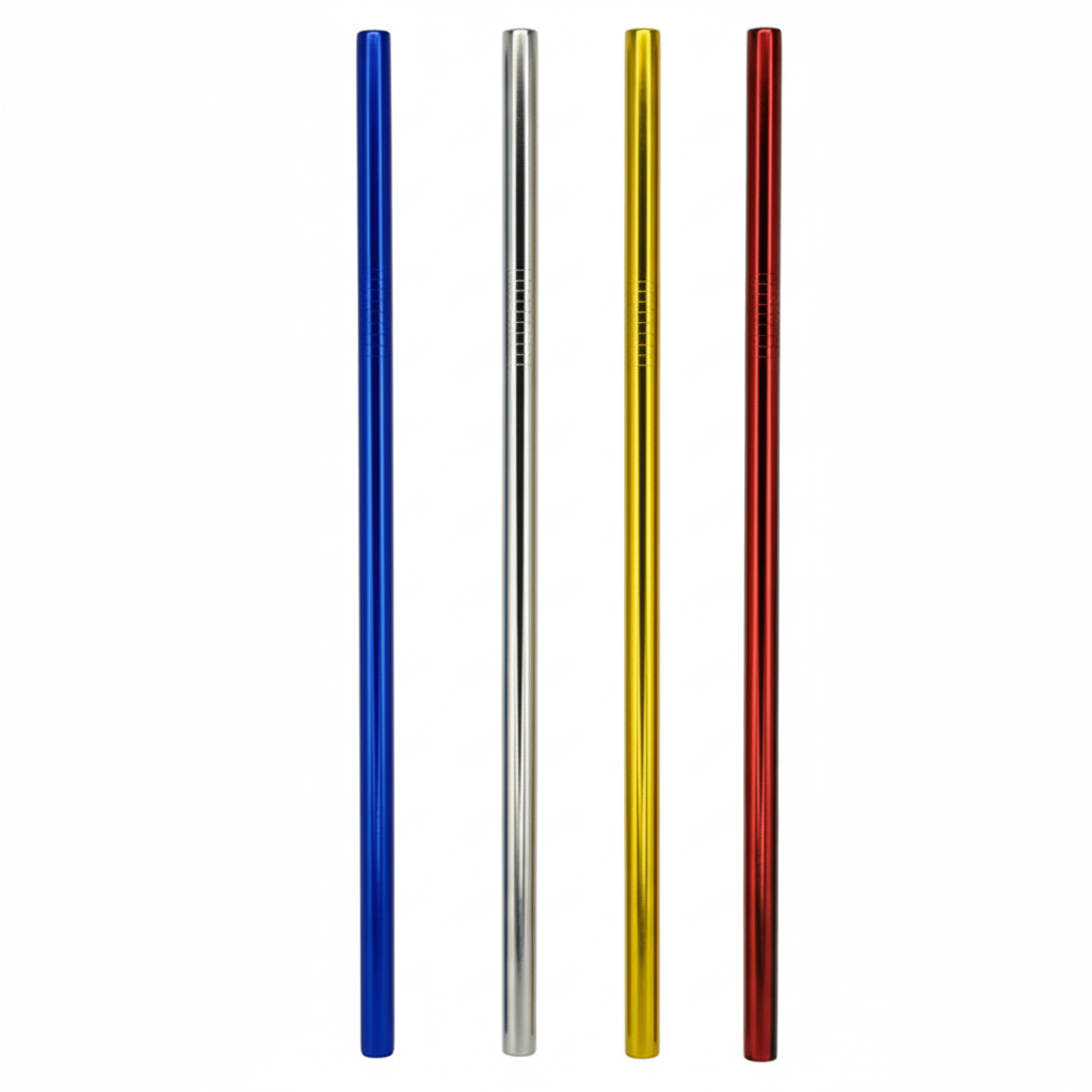 Metal Straws Out of Cellophane