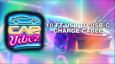 Charging Cable Carbon Fiber USB to USB-C 10FT 2 Amp - 3 Pieces Per Pack 24579