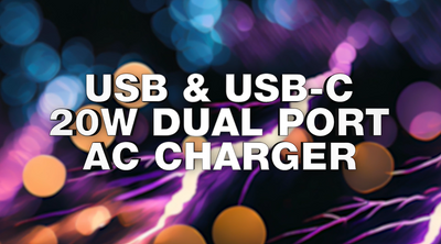 ITEM NUMBER 024675 USB & USB-C 20W DUAL PORT AC CHARGER 12 PIECES PER PACK