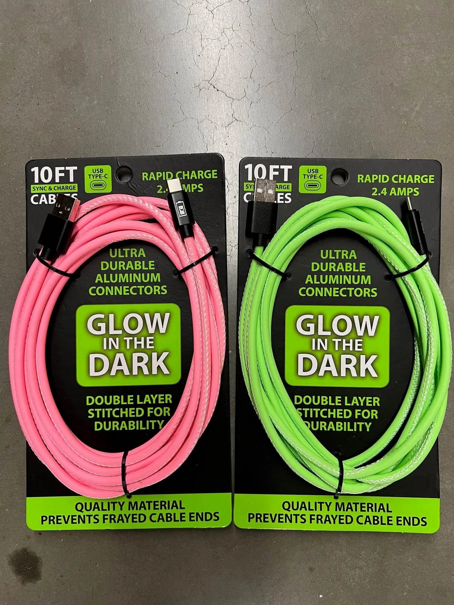 ITEM NUMBER 023231L 10FT GID PU CABLE USB-C  - STORE SURPLUS NO DISPLAY 3 PIECES PER PACK STORE SURPLUS