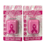 ITEM NUMBER 023442L PINK TWS EARBUDS - STORE SURPLUS NO DISPLAY 6 PIECES PER PACK STORE SURPLUS
