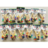 ITEM NUMBER 023669 WOODEN SLINGSHOT 12 PIECES PER PACK