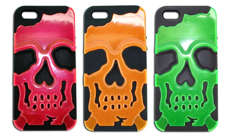 ITEM NUMBER 020085L SKULL CELL CASE IP5 - STORE SURPLUS NO DISPLAY 3 PIECES PER PACK STORE SURPLUS