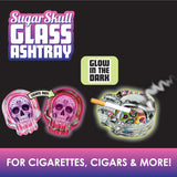 ITEM NUMBER 020120 SKULL GLASS ASHTRAY 6 PIECES PER DISPLAY